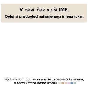 Ninica s črko in imenom