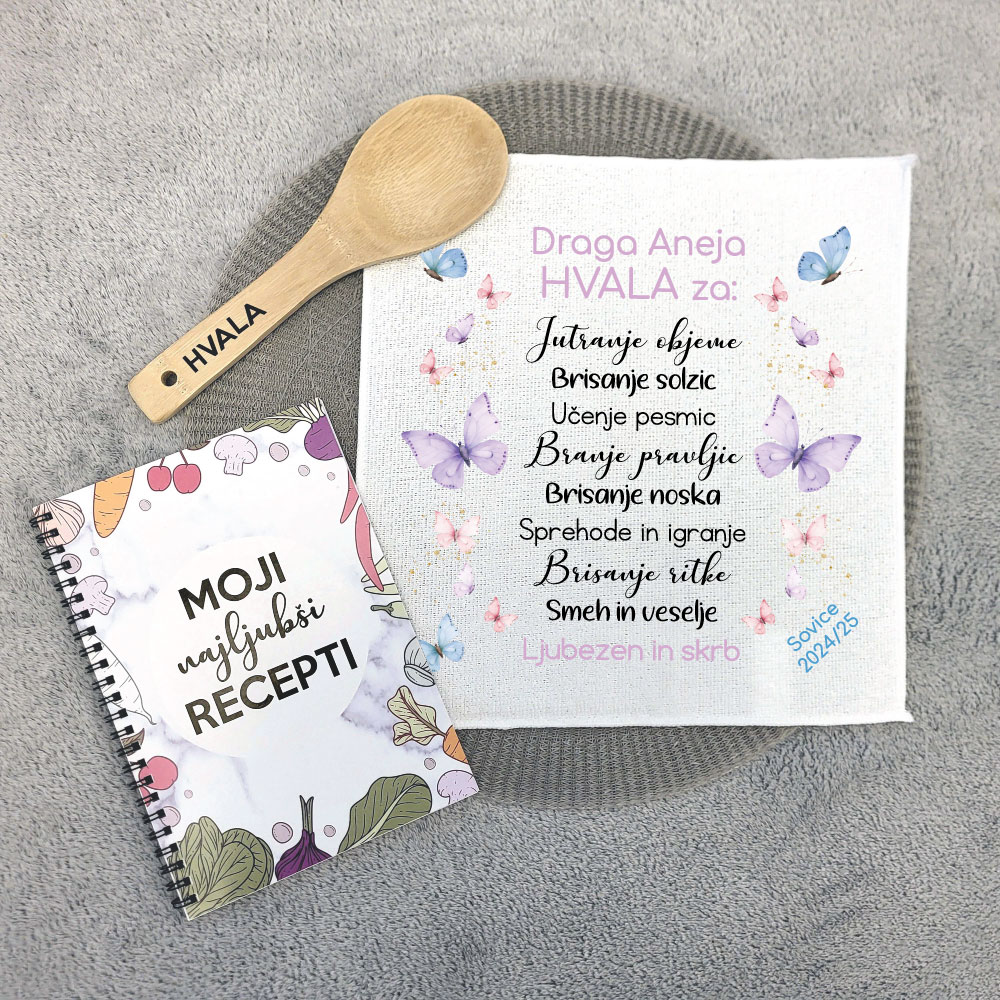 Zahvala za vzgojiteljico - kuharski komplet