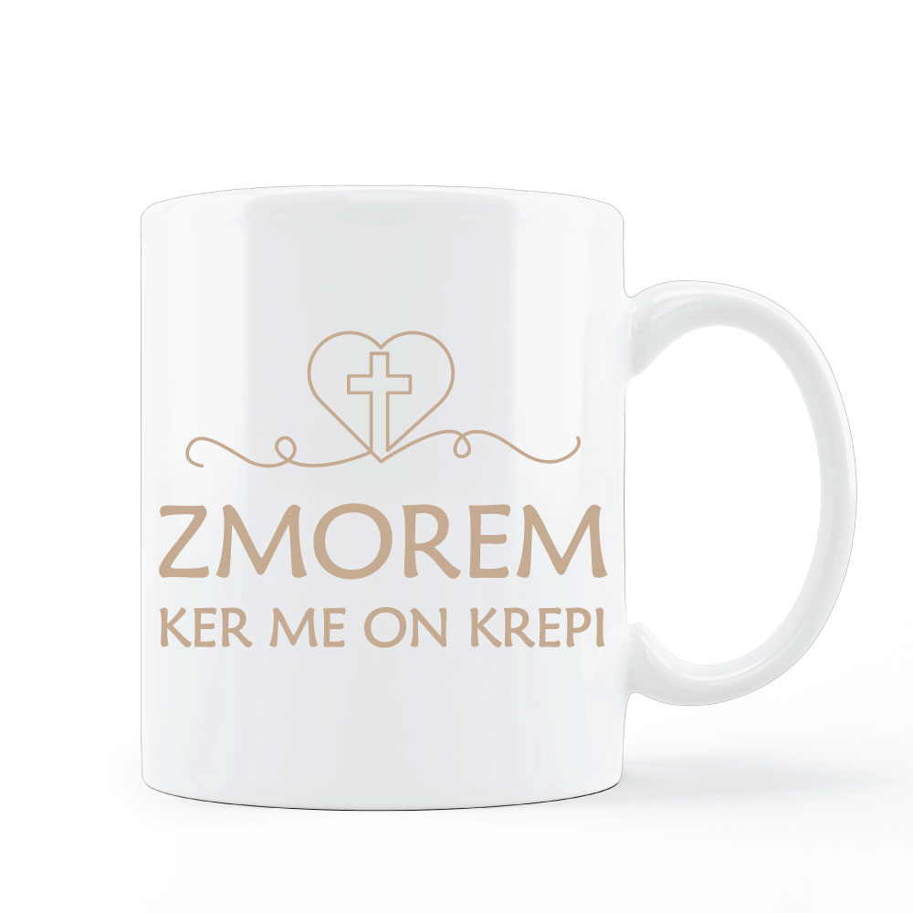 Zmorem, ker me On krepi - skodelica - slika 5