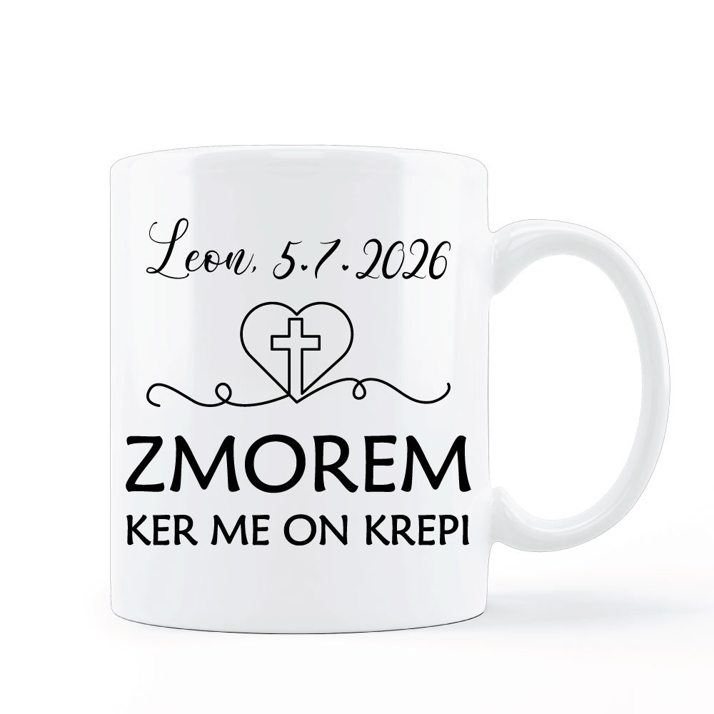 Zmorem, ker me On krepi - skodelica - slika 3