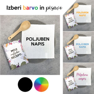 Kuharski komplet – poljuben napis