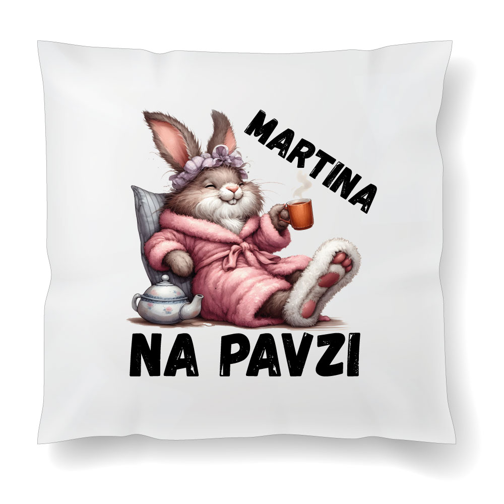Na pavzi - zajček, blazina