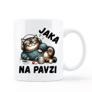 Na pavzi – maček, skodelica