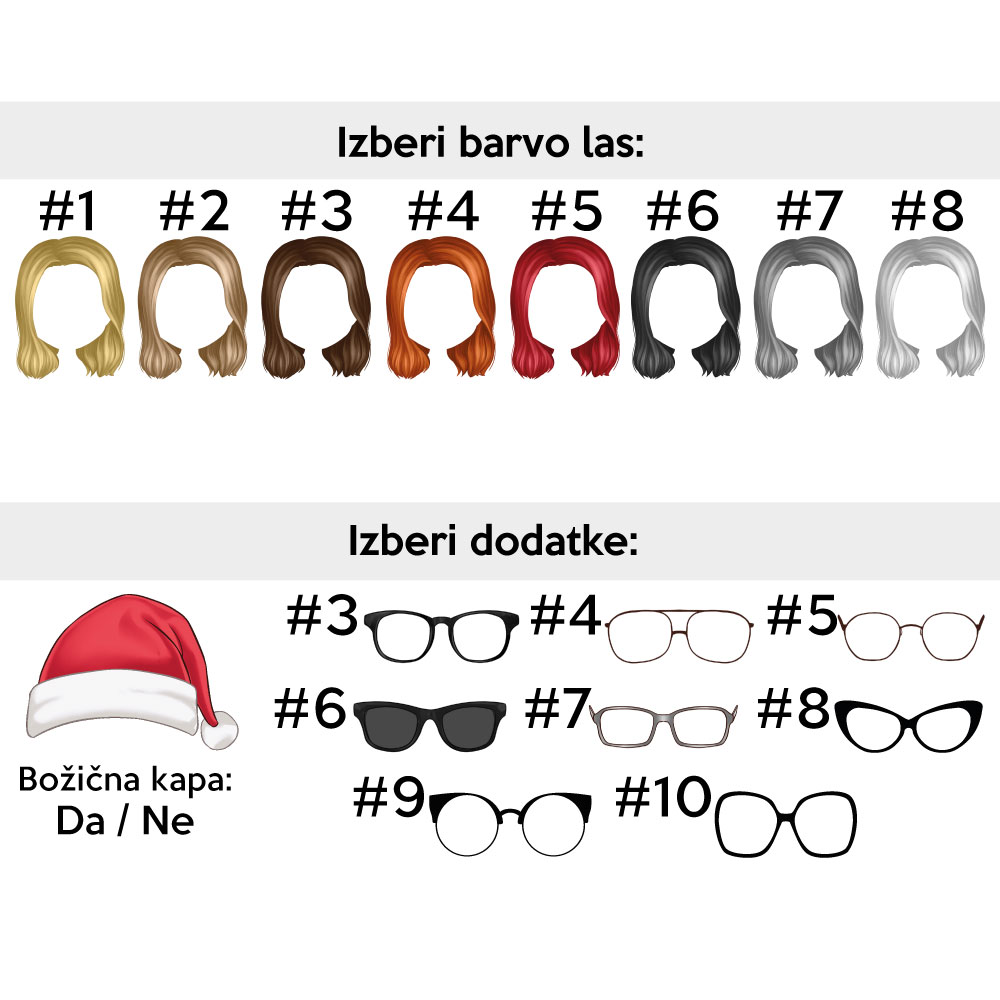 Božična blazina ali skodelica - avatar, deček - slika 3