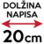 Dolžina napisa: 20 cm