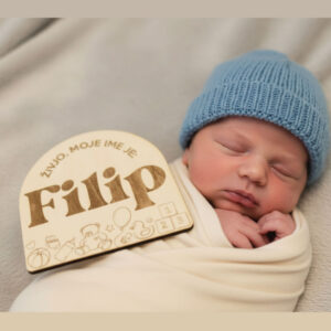 Oznanitvena kartica – polkrožna – motiv igrač