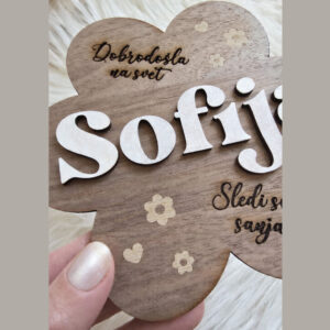 Oznanitvena tablica – oblika rožice