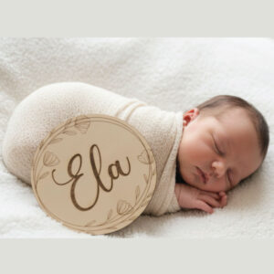 Oznanitvena ploščica – z rožicami,  minimal