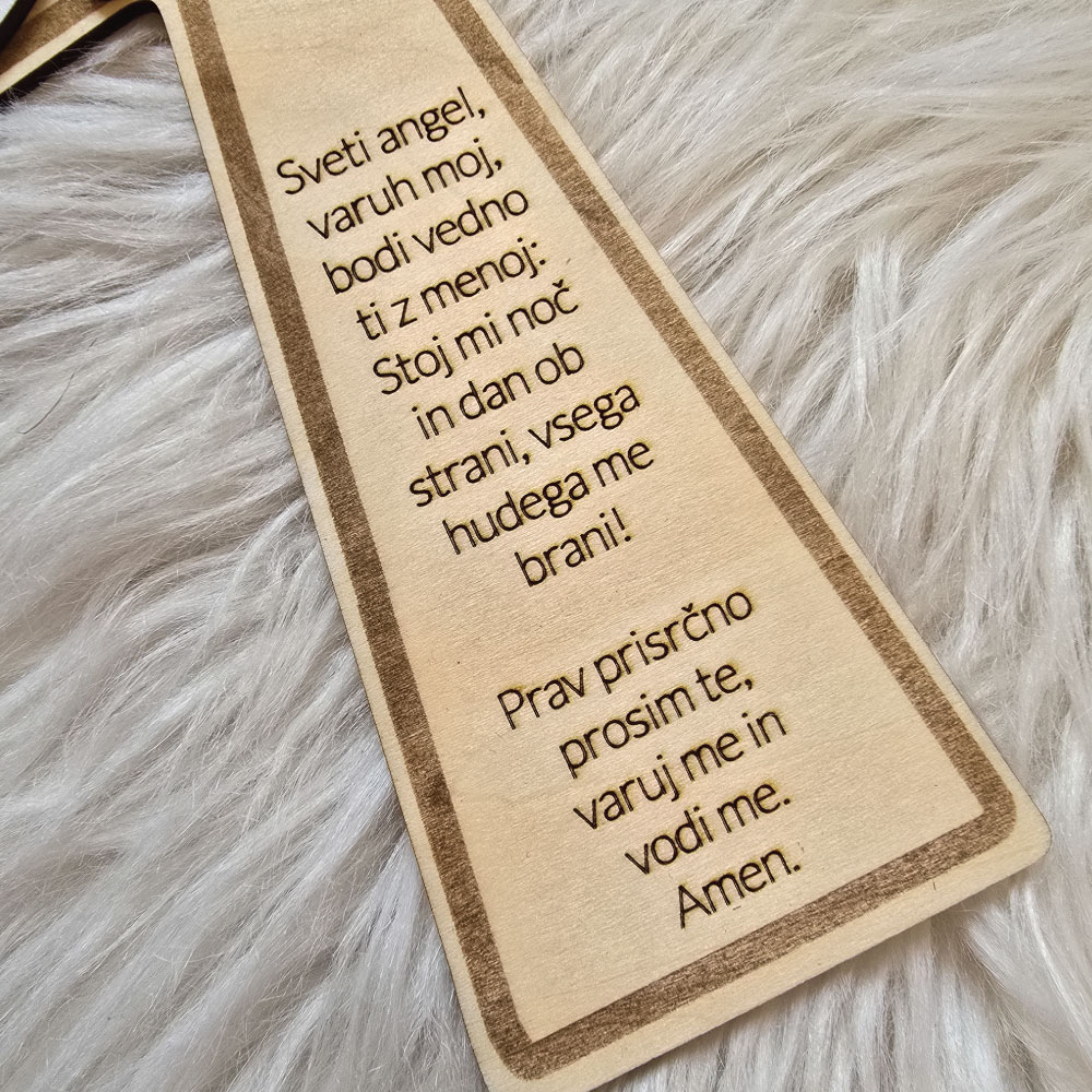 Lesen križ, z molitvijo - s priloženo voščilnico in kuverto - slika 8