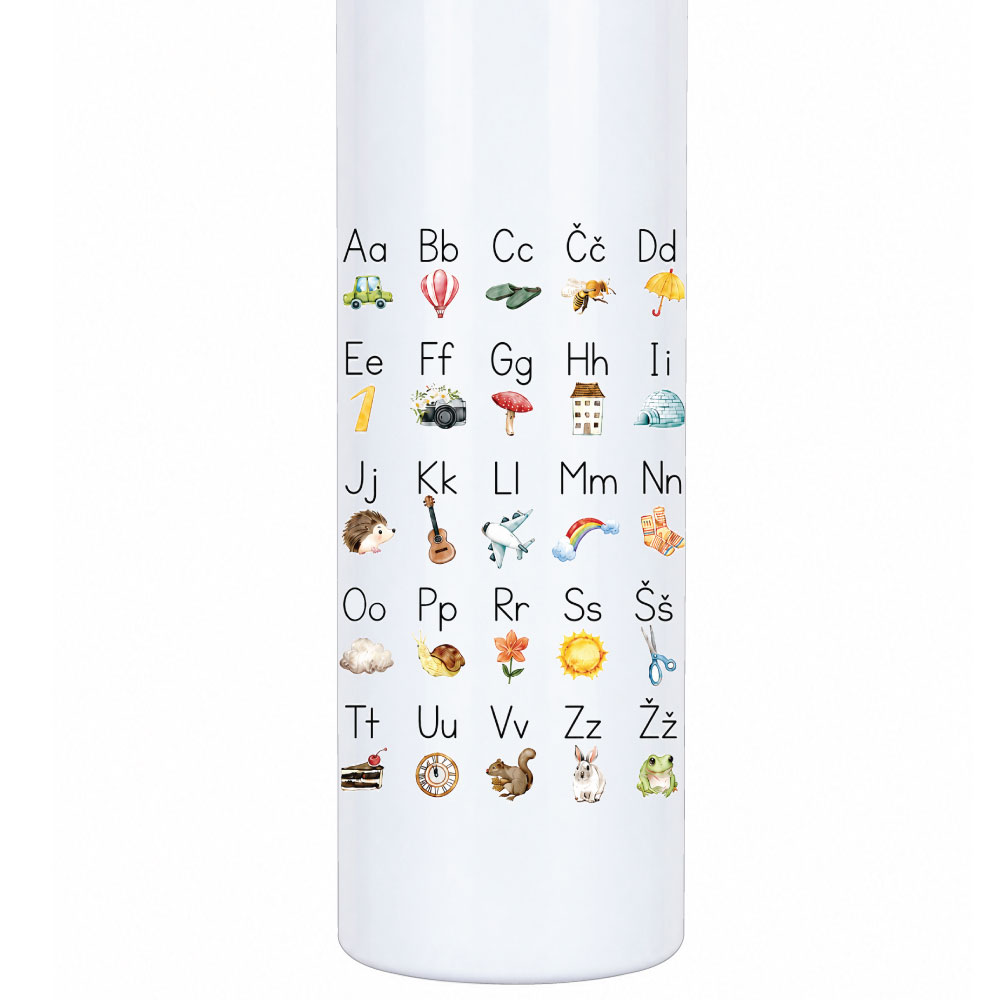 Abeceda - termo steklenica z imenom - 600 ml - slika 2