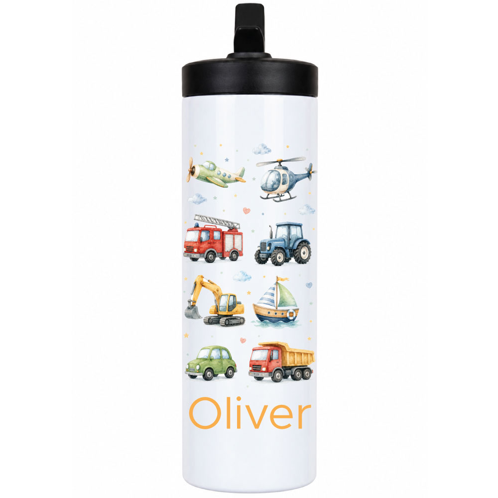 Vozila - termo steklenica z imenom - 600 ml