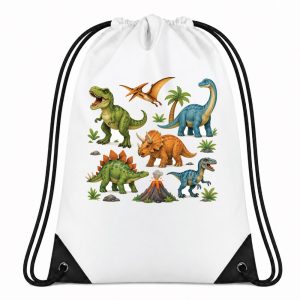 Vrečka za oblačila in copate – Dinozavri